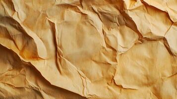 Crumpled paper texture background photo