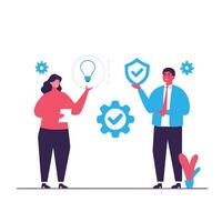Collaborative and Idea Development Concept Illustration vector