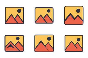 Flat Image Silhouette Icon Design vector