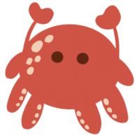 funny crab cartoon of illustration png