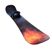 snowboard with a galaxy design on transparent background png
