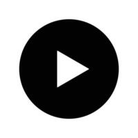Media play icon. design play button icon style. Play button flat icon isolated on white background. Play button illustration. vector