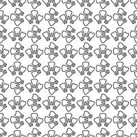 Repeating pattern of cartoon teeth outlining a playful design vector