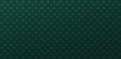 Green background with card playing suits vector