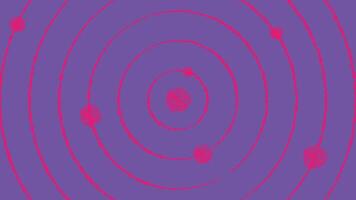 4K Violet Solar System Inspired Concentric Circle Background Flat Scribble 2D Design vector