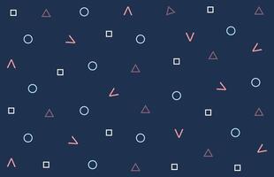 Seamless pattern with geometric forms, abstract, art, blue background, design for decoration, wrapping paper, print, fabric or textile vector