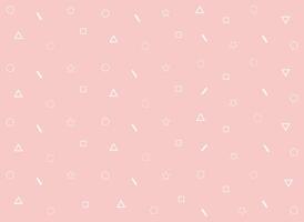 Elegant seamless pattern with geometric forms, abstract, art, pink background, design for decoration, wrapping paper, print, fabric or textile vector