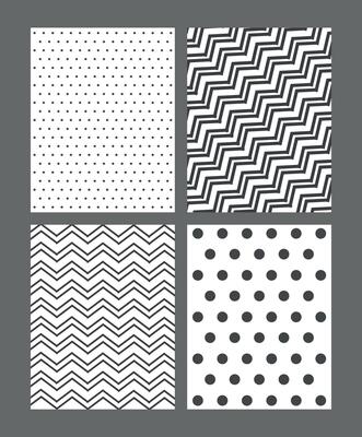 Seamless pattern of cute shapes set, design for decoration, wrapping paper, print, fabric or textile, stylish collection, lovely cards
