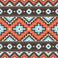 Tribal seamless pattern. Aztec geometric background. Can be used in textile design, web design for making of clothes, accessories, decorative paper, wrapping, envelope vector