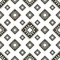 Tribal seamless pattern. Aztec geometric black white background. Swatches of seamless pattern included in the file vector