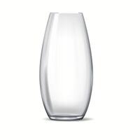 3D realistic illustration featuring a collection of different glass vases in various shapes and sizes, suitable for home decor and floral design. vector