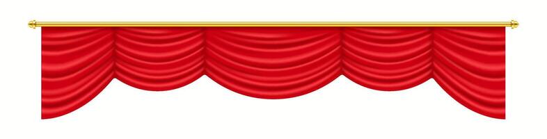 3D realistic illustration of green royal stage curtains with detailed folds, adding a grand and sophisticated touch to performances and formal events. vector