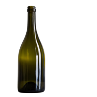 Cylindrical green bottle with a slight gradient near its base, polished and reflecting minimal lighting for depth png