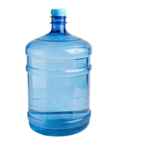 A translucent blue water jug, detailed with droplets and an ergonomic grip, highlighting its practicality and design simplicity png