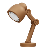 Desk Lamp icon 3d render. Table lamp icon 3d illustration png
