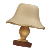 table lamp icon 3d. Table lamp icon 3d rendering illustration png