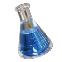 Science Experiment in a Flask icon 3d render Lab jar icon 3d illustration png