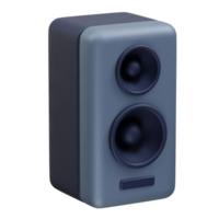 Compact Studio Monitor Speaker icon 3d rendering illustration png