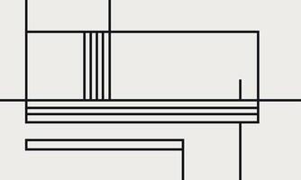 A black and white drawing of a square vector