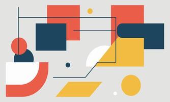 A colorful abstract design with geometric shapes vector