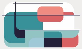 A square with a red, blue and green design vector