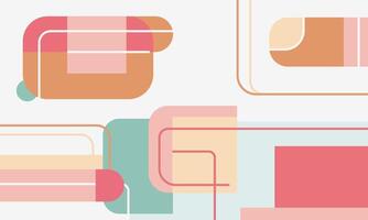 A colorful abstract background with squares and lines vector