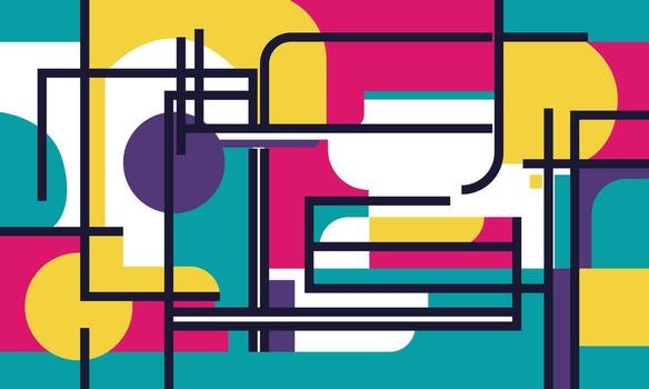 A colorful abstract background with geometric shapes vector