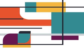 A colorful abstract design with a square shape vector