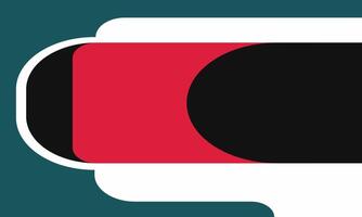 A red and black button with a black circle on it vector