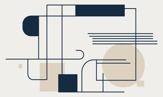 A modern abstract design with lines and shapes vector