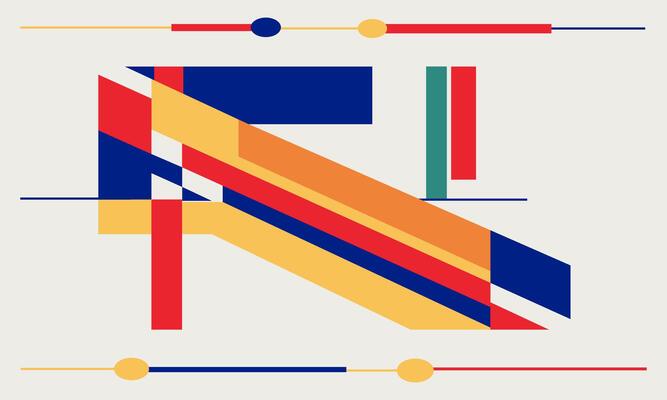 The letter z in a colorful geometric pattern
