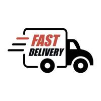 delivery service car icon isoalted on white background vector