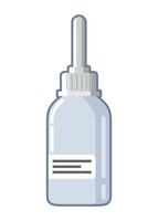 nasal spray bottle icon on white background vector