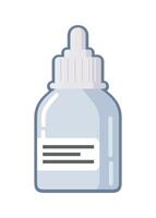 nasal spray bottle icon isolated on white background vector