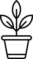 Botanical Line Icon vector