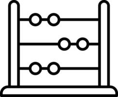 Abacus Line Icon vector