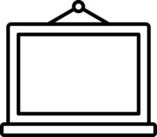 Blackboard Line Icon vector