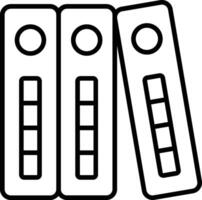 Binders Line Icon vector