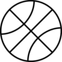 Basketball Line Icon vector