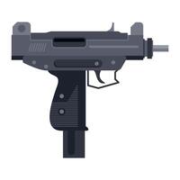 machine gun icon on white background vector
