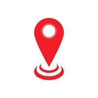 Address Location red pin icon Design Illustration vector