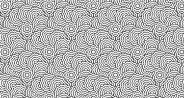 A black and white pattern with wavy lines vector