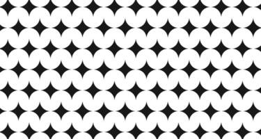 A black and white pattern with a star shape vector