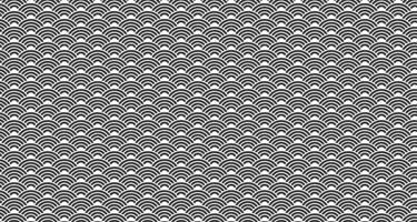 Japanese minimalist pattern,Repeating pattern of black and white semicircles vector