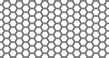 Pattern of repeating hexagons, hexagon honeycomb line motif background vector