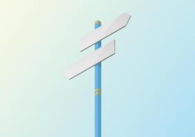 Direction sign with blank spaces vector