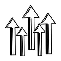 Abstract arrows with bokeh background concept as Upward pointing arrows in a soft abstract style overlayed on a warm bokeh background The camera pans upward symbolizing growth and Square Square vector