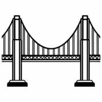 Abstract Bridge Connecting Two Points concept as Soft abstract image of a bridge connecting two sides with bokeh effects The camera moves across the bridge symbolizing negotiation Square Square vector