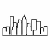 Abstract city skyline with bokeh lights and financial icons overlay concept as A creative depiction of a city skyline blended with soft bokeh lights and overlaid financial icons sy Square Square vector
