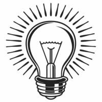 Abstract lightbulb with bokeh effect representing ideas and innovation in business concept as An artistic depiction of a lightbulb overlaid with soft bokeh lights symbolizing ideas Square Set 2 Square vector